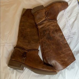 Matisse distressed leather riding boots